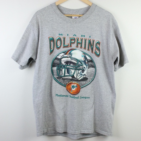 grey miami dolphins t shirt